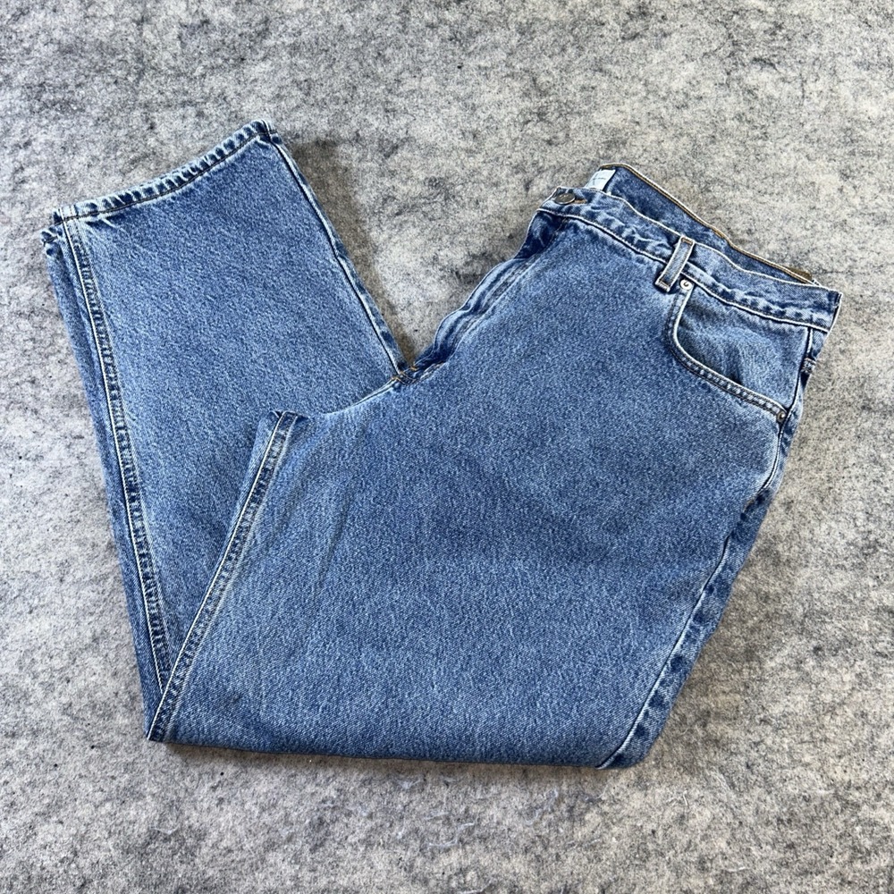 Vintage Calvin Klein Jeans Men's 40X3O Easy Fit Doublestone Light Wash Denim
